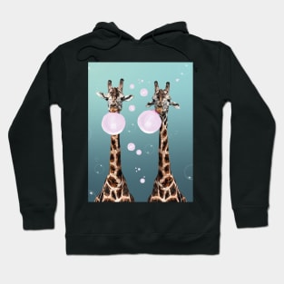 Giraffes with Bubblegum Hoodie